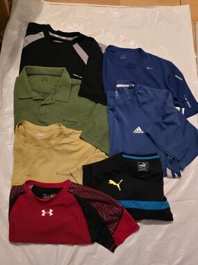 Men's Bundles: Shirts from Assorted Brands (Under Armour, Nike, Columbia, Puma)